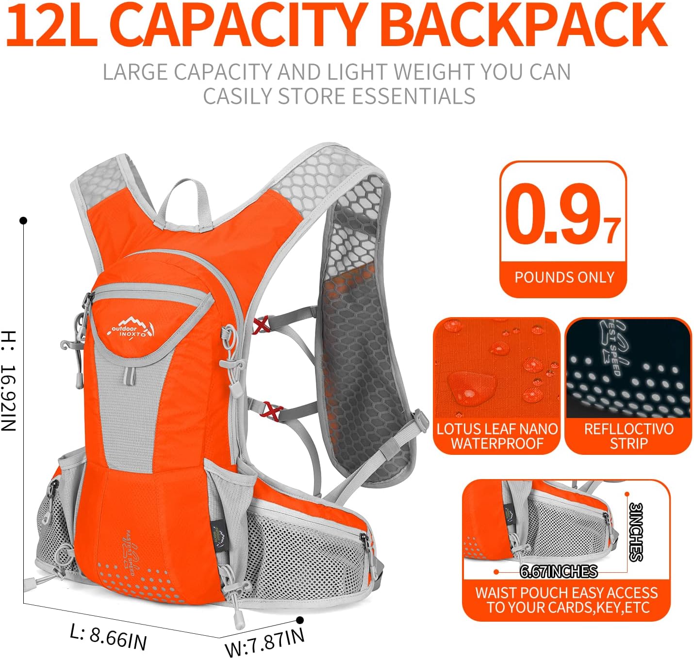 Mosrugs | Parcel – Lightweight Waterproof Outdoor Backpack | Durable, Breathable & Adventure-Ready