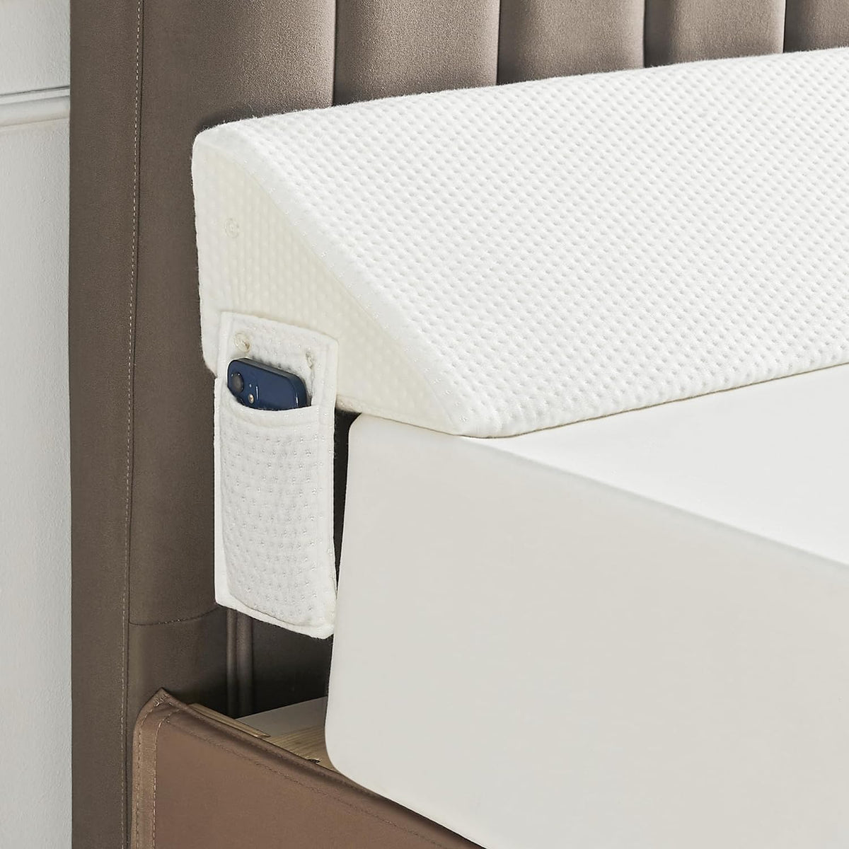 Mosrugs | Gap Filler Wedge Pillow | Adjustable Height, Compact Design & Ideal for Twin, Queen, King Beds and Sofas