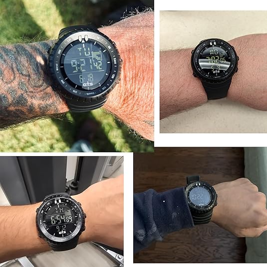 Mosrugs | Henry Waterproof Men’s Digital Sports Watch – Shockproof, Tactical & LED Backlit Outdoor Timepiece