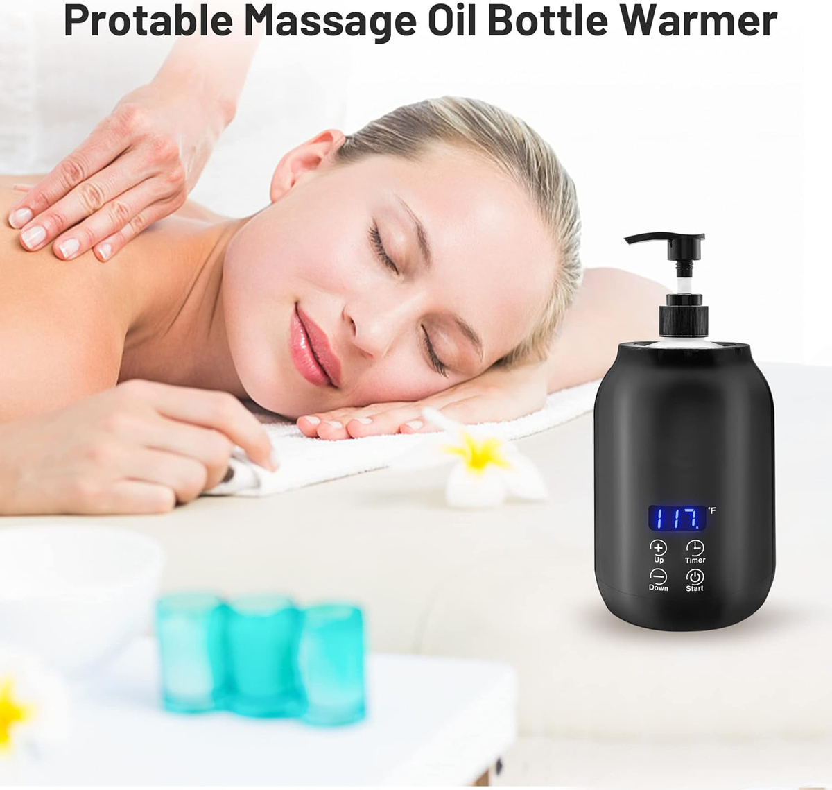 Mosrugs | Professional Portable Electric Massage Oil Warmer – Fast Heating & Digital Control
