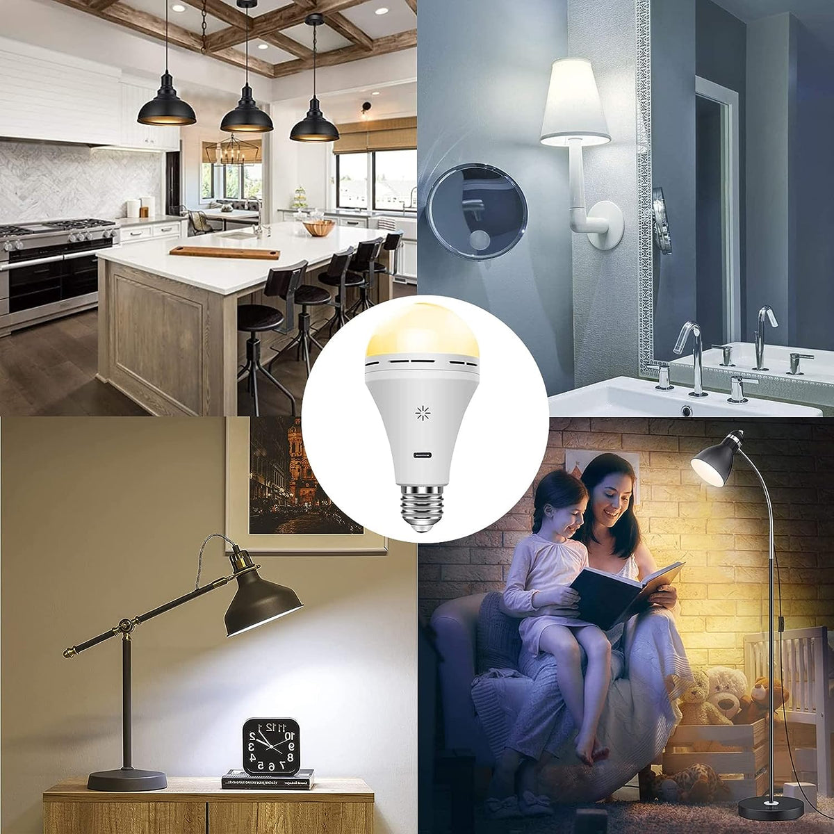 Mosrugs | FlexiLight Rechargeable LED Table Lamp – Wireless, Dimmable & Portable Indoor Outdoor Lighting
