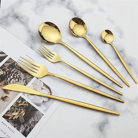 Mosrugs | Torin 36-Piece Minimalist Cutlery Set – Premium Stainless Steel Flatware with Matte Finish