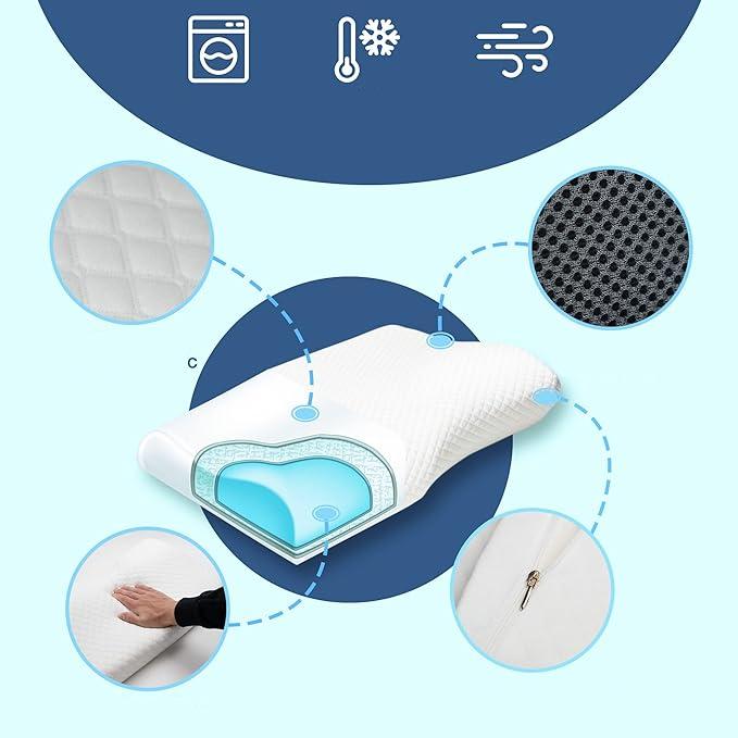 Mosrugs | QuietNest - Supportive Pillow for Snore Relief