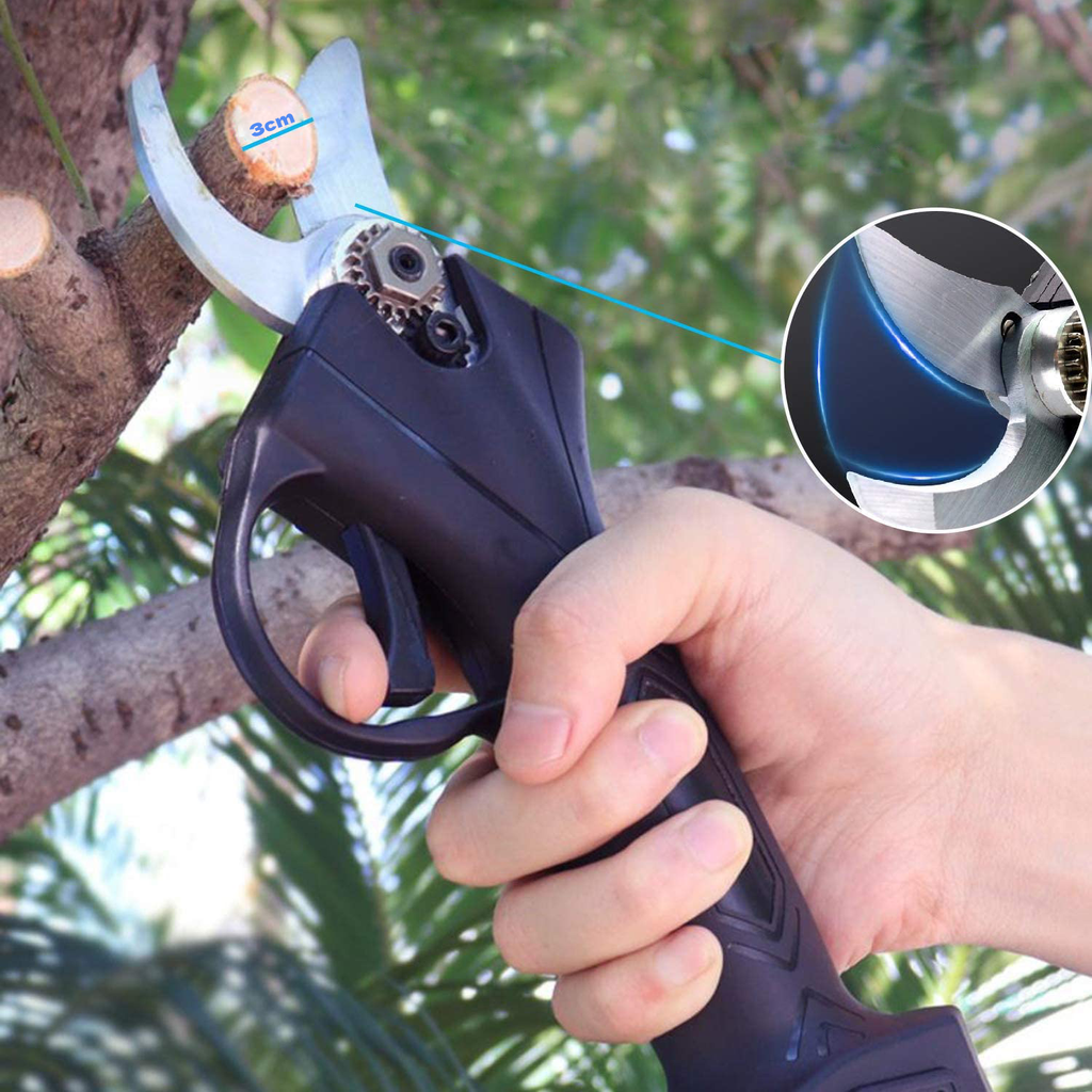 Mosrugs | Electric Pruning Shears – 21V Cordless Garden Cutter with Precision Steel Blades