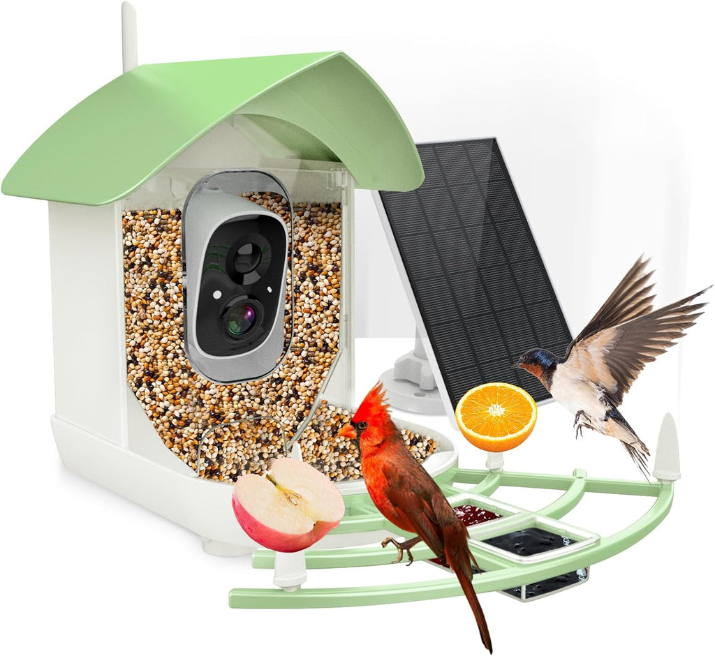 Mosrugs | Smart Bird Feeder Camera with AI Recognition & Night Vision