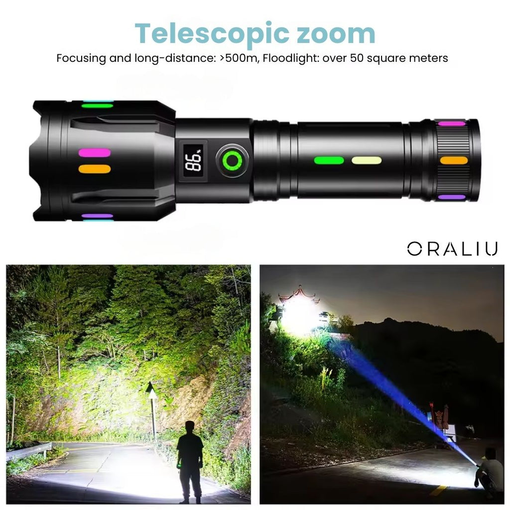 Mosrugs | Military-Grade LED Flashlight – Rechargeable – 9000 Lumens