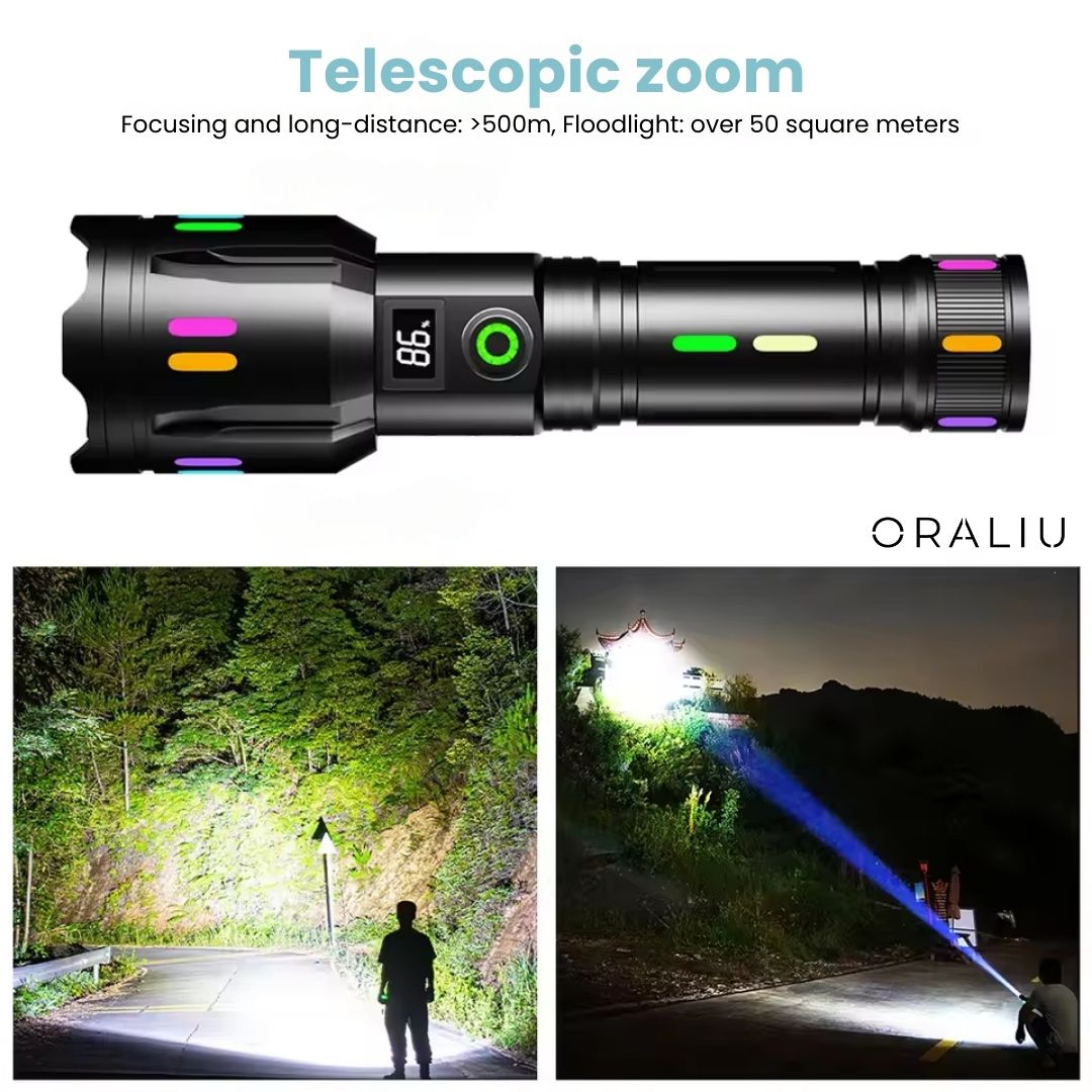 Mosrugs | Military-Grade LED Flashlight – Rechargeable – 9000 Lumens