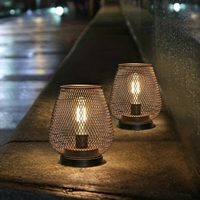 Mosrugs | AuroraMesh Table Lamp Set – Industrial Style with Warm Ambient Lighting