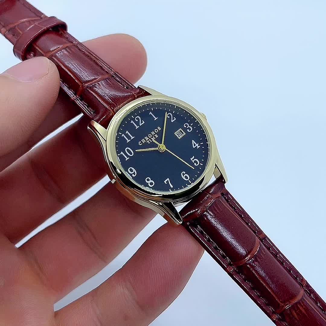 Mosrugs | Elegant Women’s Watch – Quartz Wristwatch with Faux Leather Strap | Perfect Gift for Her
