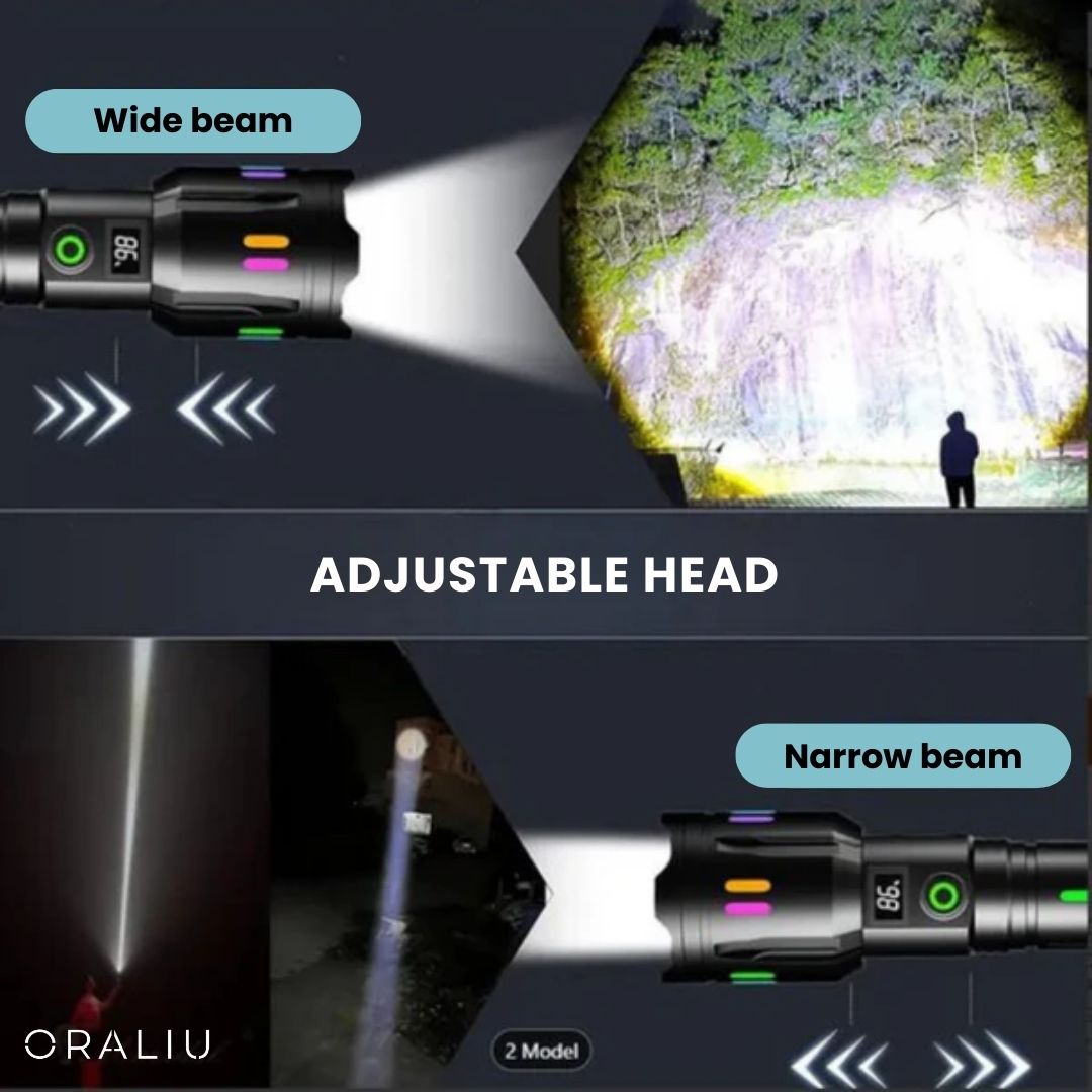Mosrugs | Military-Grade LED Flashlight – Rechargeable – 9000 Lumens