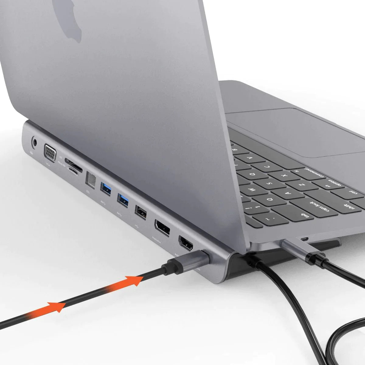 Mosrugs | LapStation Pro – 11-in-1 USB-C Laptop Docking Station with HDMI, Ethernet & SD Card Ports