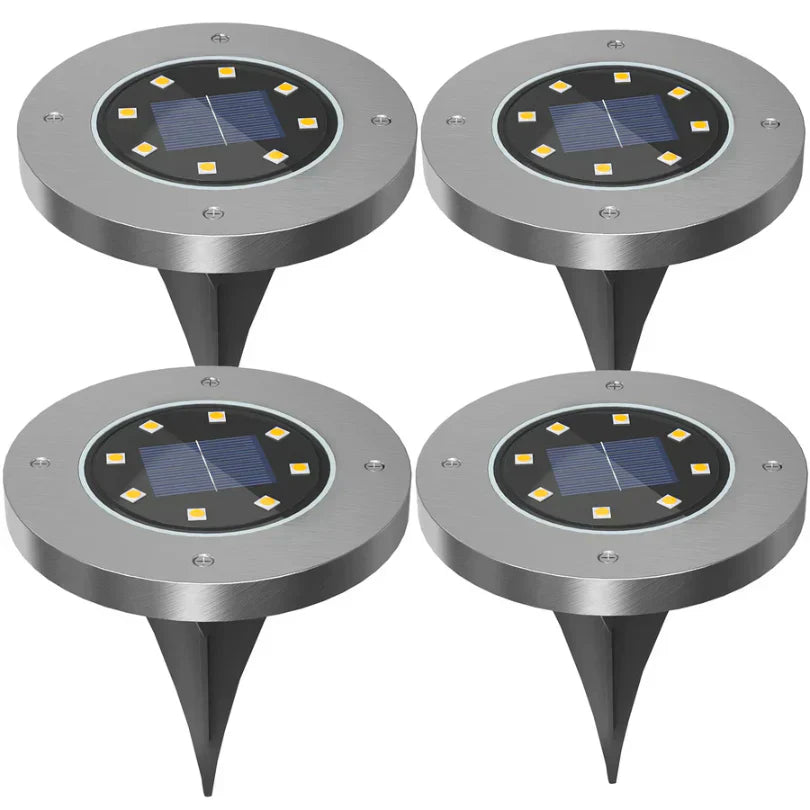 Mosrugs | Solar Ground Lights – Weatherproof Outdoor LED Pathway Lighting Powered