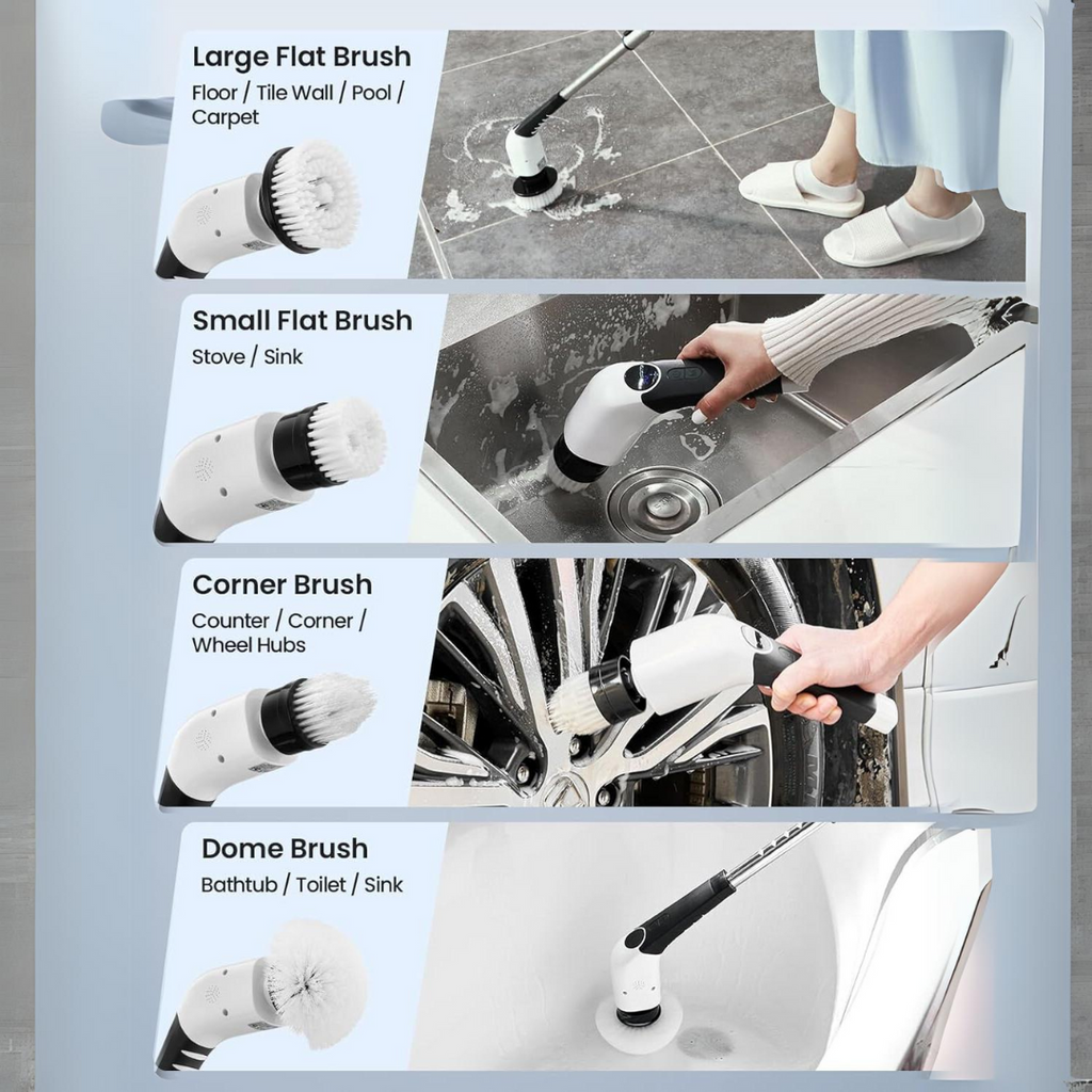 Mosrugs | Electric Spin Scrubber – Effortless Cleaning in Half the Time