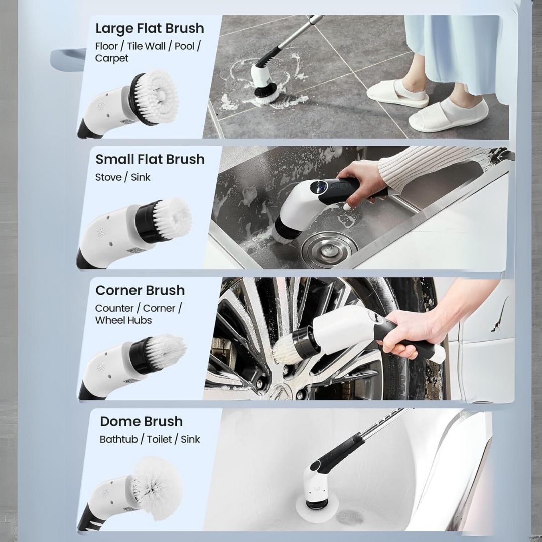 Mosrugs | Electric Spin Scrubber – Effortless Cleaning in Half the Time