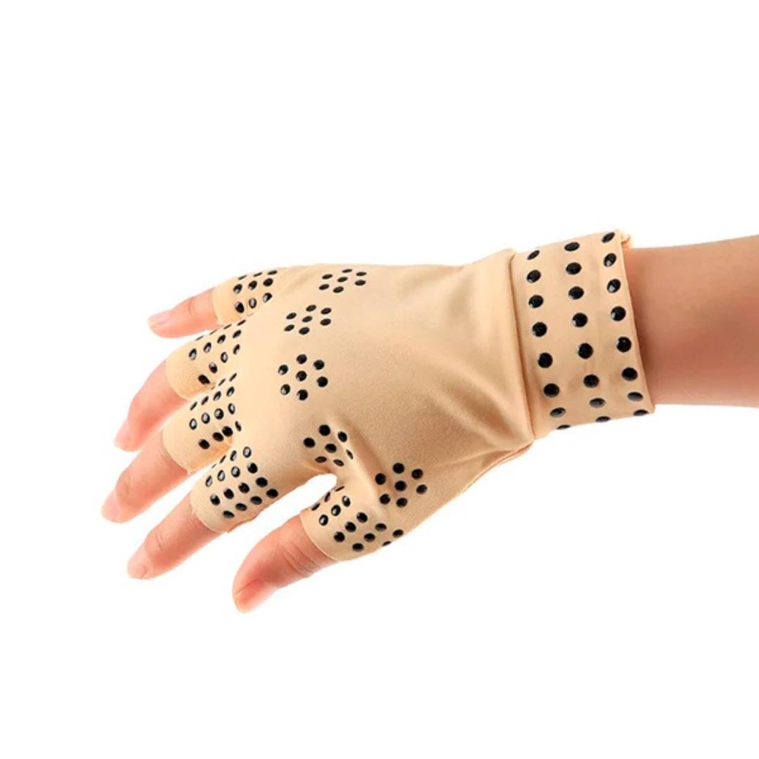 Mosrugs | Fingerless Gloves for Arthritis & Pain Relief - Magnetic Compression for Improved Circulation and Reduced Swelling