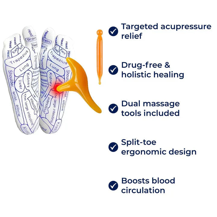 Mosrugs | Therapeutic Massage Socks | Acupressure Design for Instant Pain Relief & Relaxation at Home