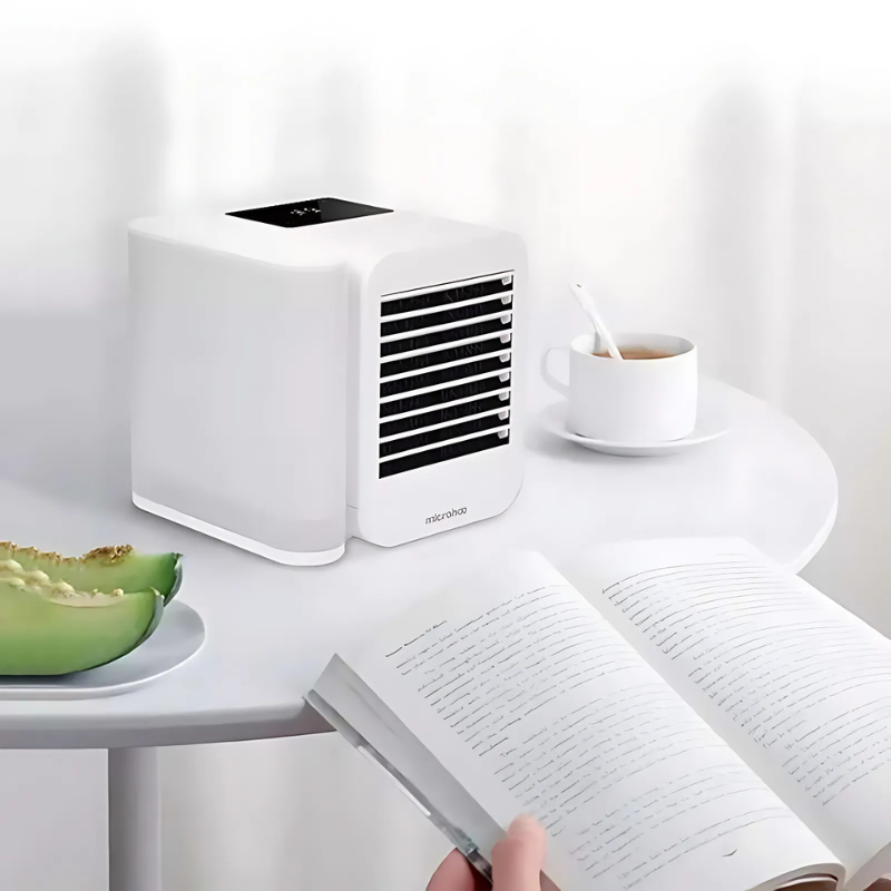 Mosrugs | Hexton | Portable MicroCool Mini Air Conditioner with 1000ml Water Tank | Personal Cooling & Humidifier