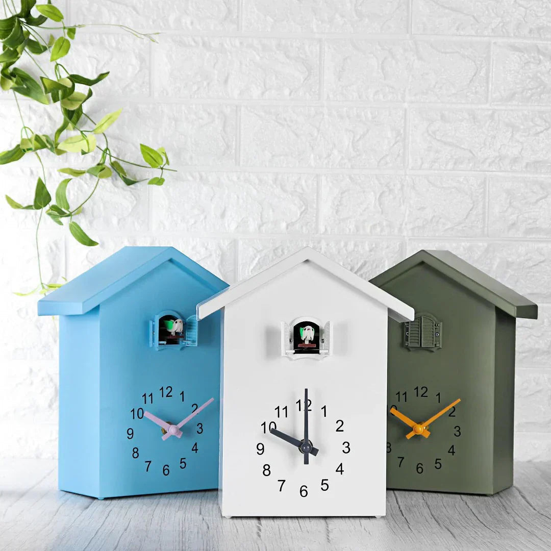 Mosrugs | Modern Cuckoo Wall Clock – Elegant Minimalist Design with Hourly Cuckoo Sound