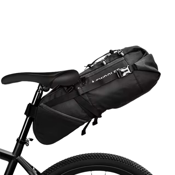 Mosrugs | Waterproof Bike Saddle Bag – 10L Capacity, Lightweight & Durable Cycling Seat Pack