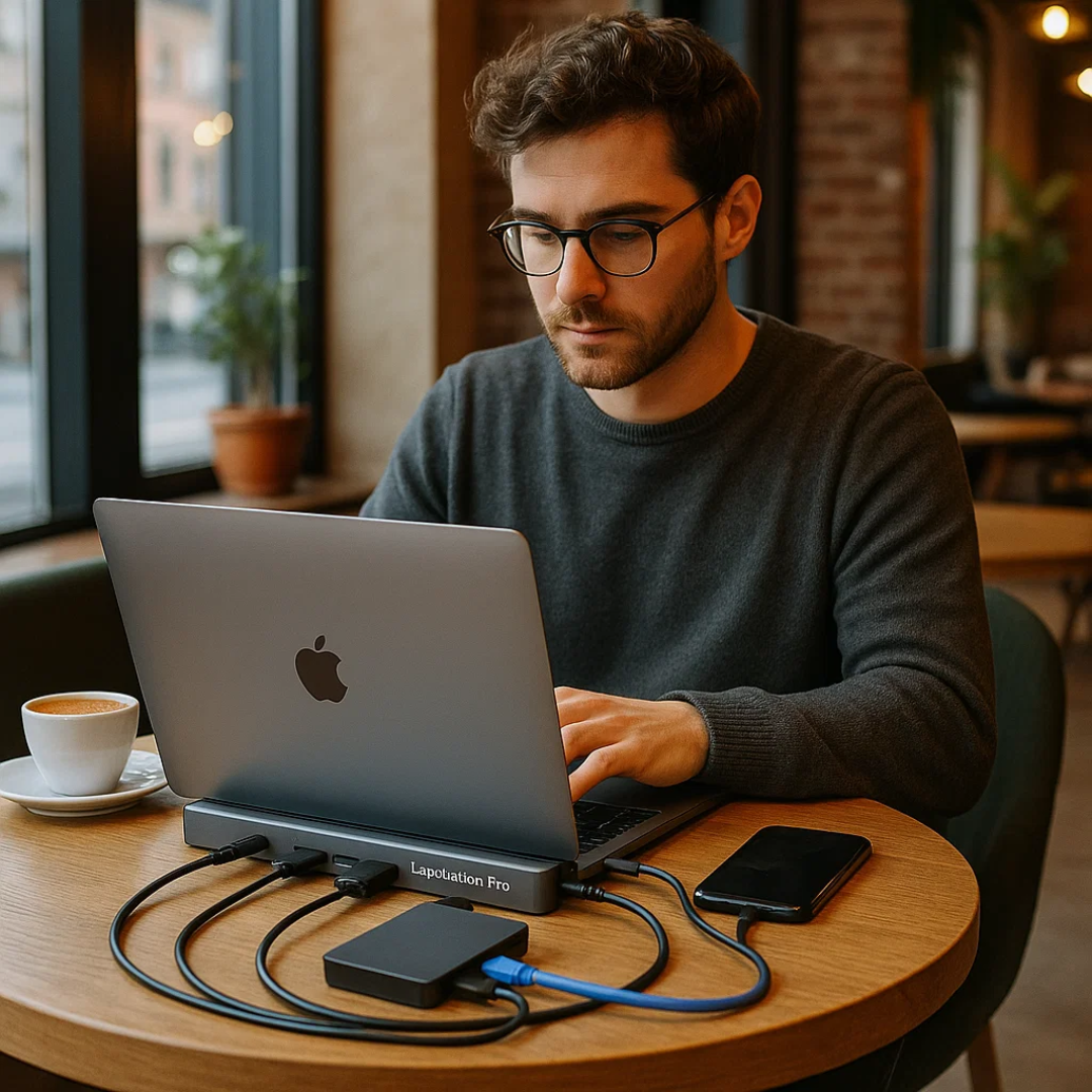 Mosrugs | LapStation Pro – 11-in-1 USB-C Laptop Docking Station with HDMI, Ethernet & SD Card Ports