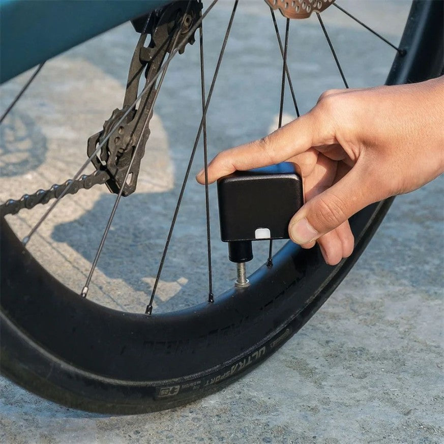 Mosrugs | Ultra-Compact Mini Electric Bicycle Pump with Type-C Rechargeable Battery – Fits Schrader & Presta Valves