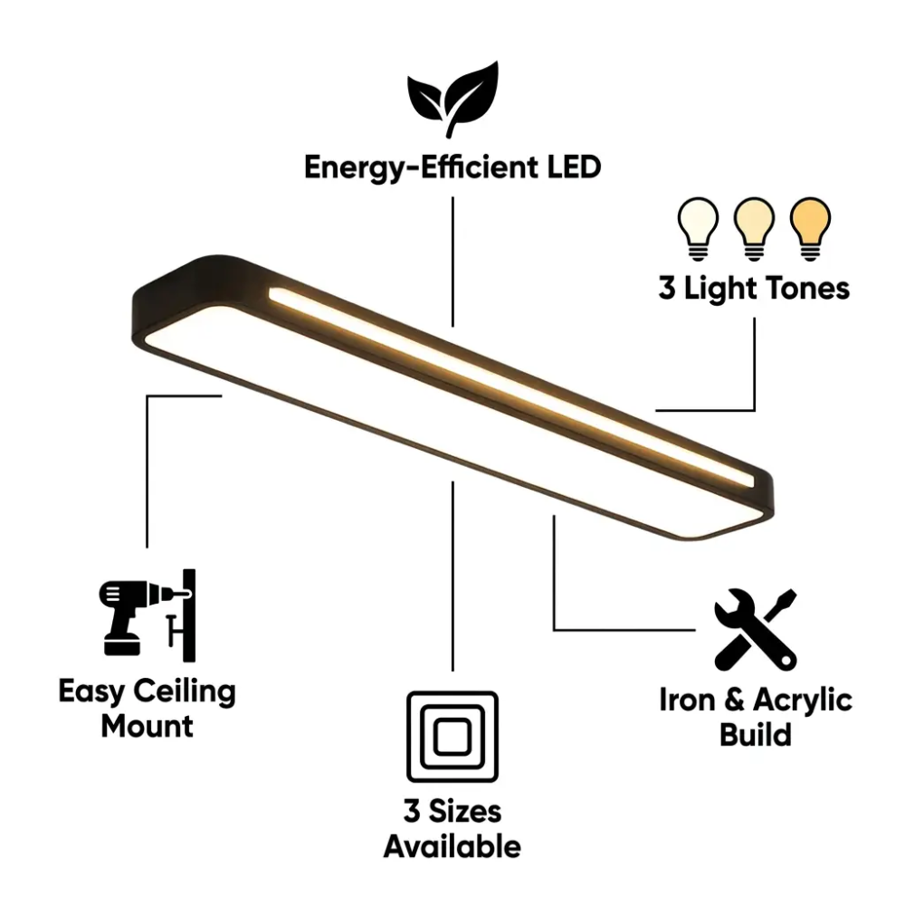 Mosrugs | NordicLine | Minimalist LED Ceiling Light in Nordic Design