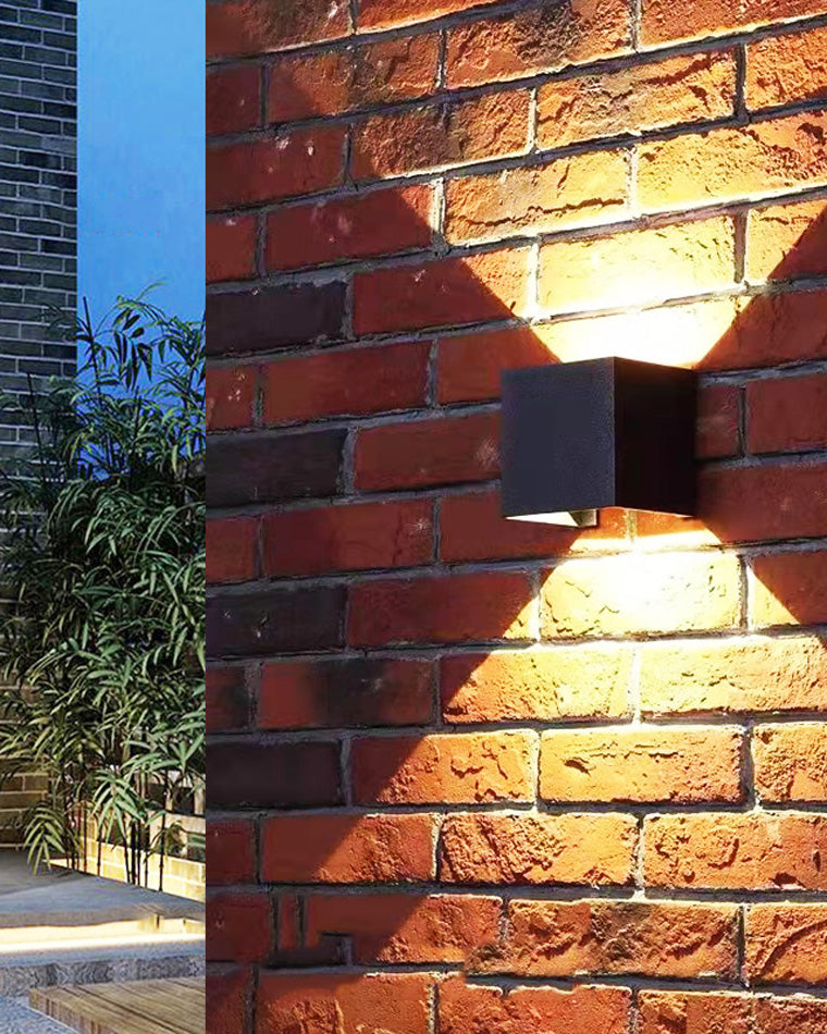 Mosrugs | LED Outdoor Up Down Wall Light | Waterproof Metal Fixture for Patio. Garden & Entryway Illumination