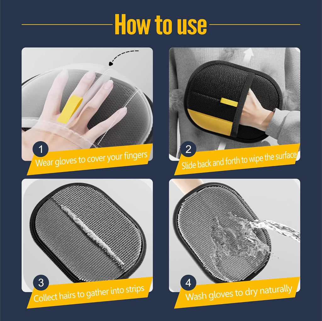 Mosrugs | FurEase – Pet Hair Removal Glove for All Coat Types | Gentle Grooming & Shedding Solution