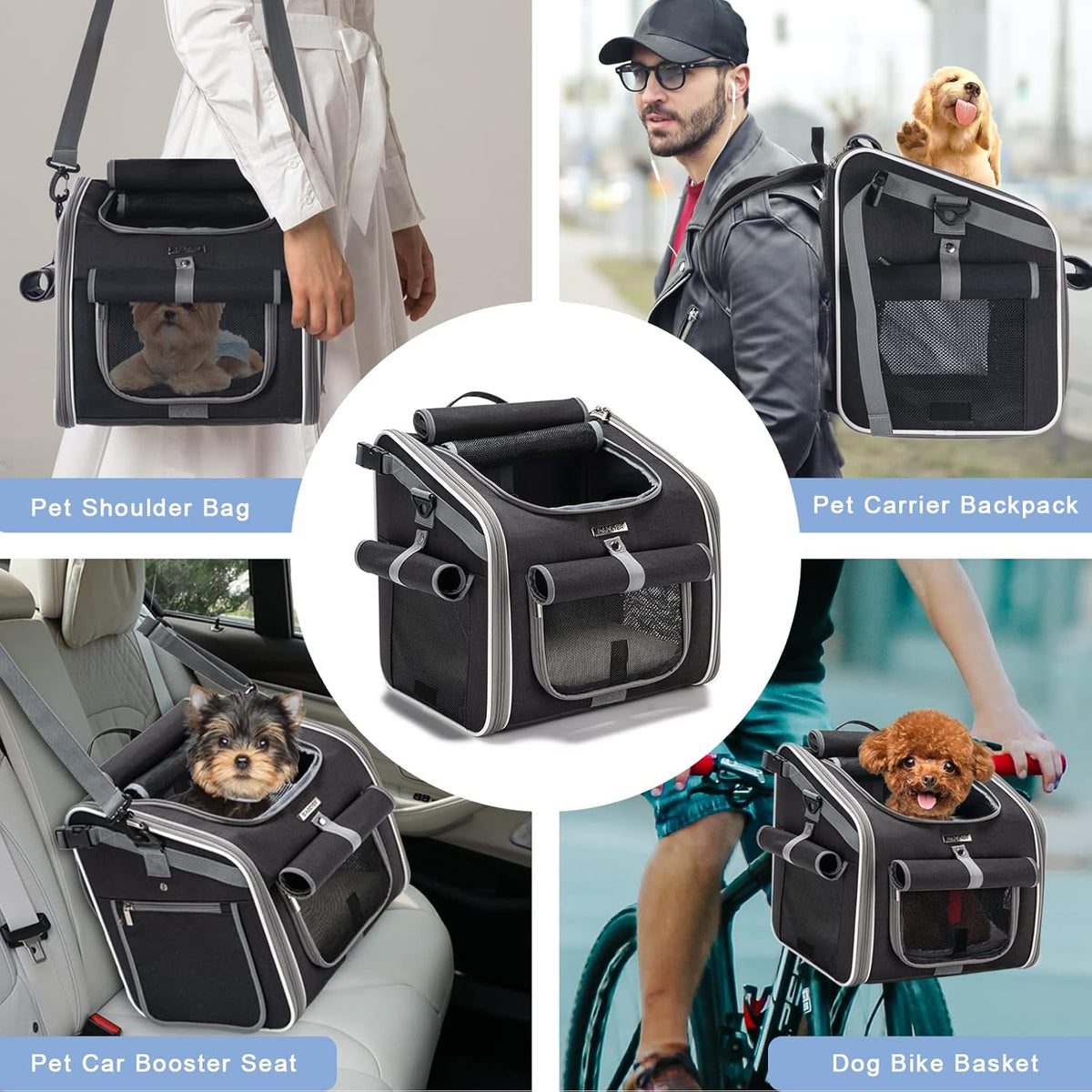 Mosrugs | Max – Pet Bike Basket for Dogs & Cats