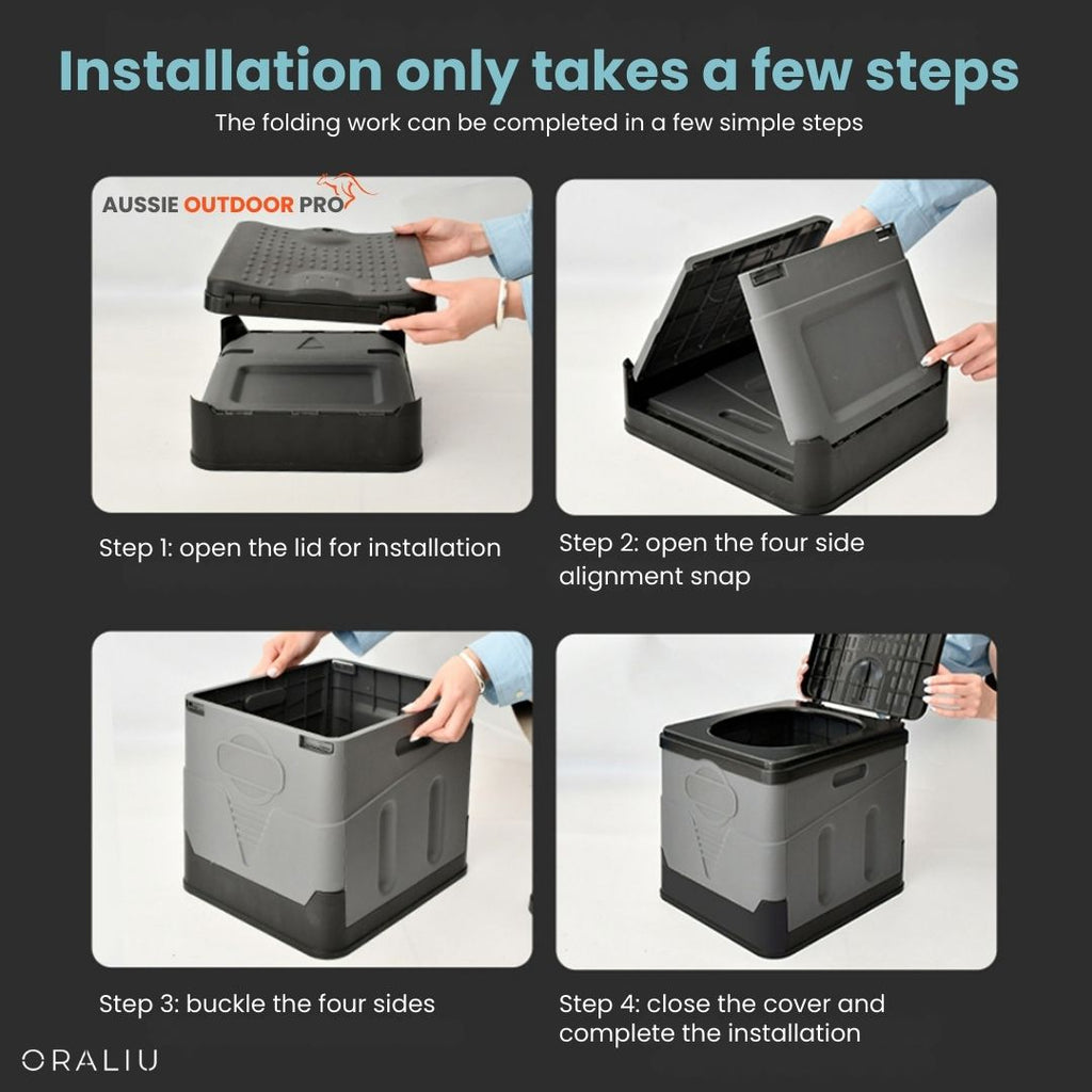 Mosrugs | Portable Folding Toilet – Ideal for Camping, Festivals & Travel