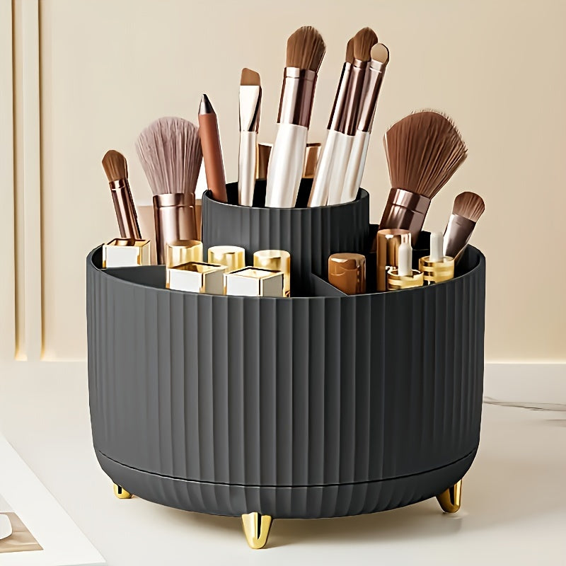 Mosrugs | GlamSpin – 360° Rotating Makeup & Desk Organiser with 5 Compartments