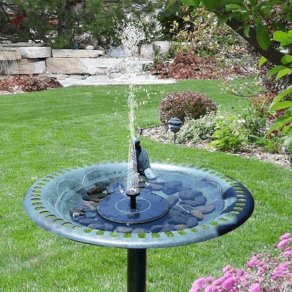 Mosrugs | Solar Bird Bath Fountain – Relaxing Garden Water Feature with Soothing Sounds