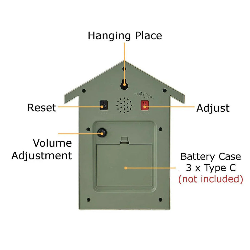 Mosrugs | Modern Cuckoo Wall Clock – Elegant Minimalist Design with Hourly Cuckoo Sound