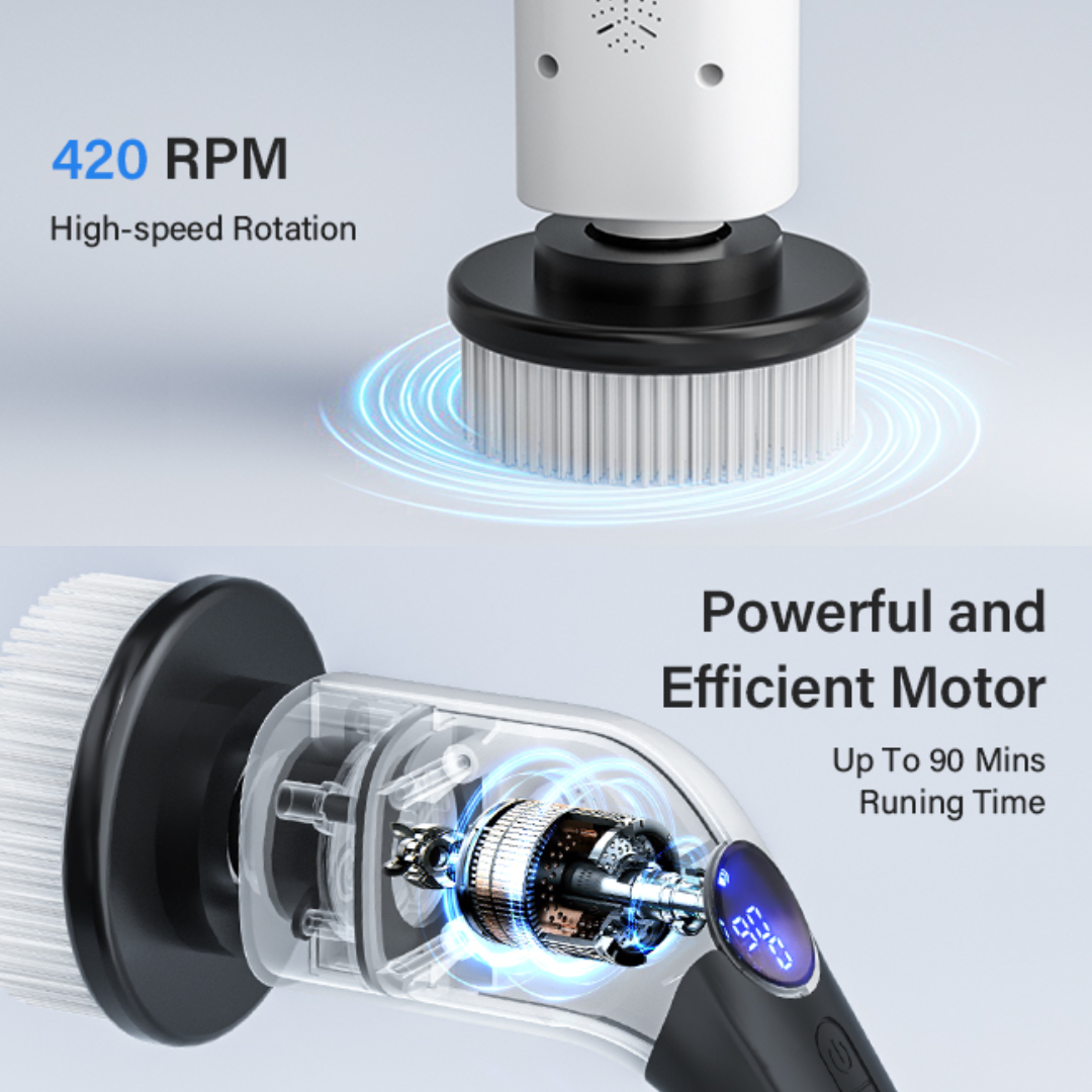 Mosrugs | Electric Spin Scrubber – Effortless Cleaning in Half the Time