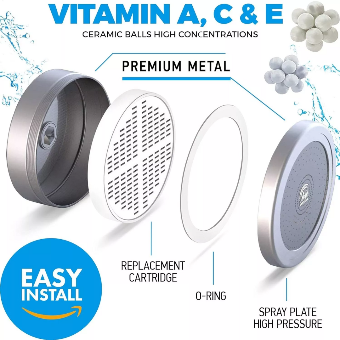 Mosrugs | Filtered Showerhead – Naturally Enhances Skin Radiance & Hair Health