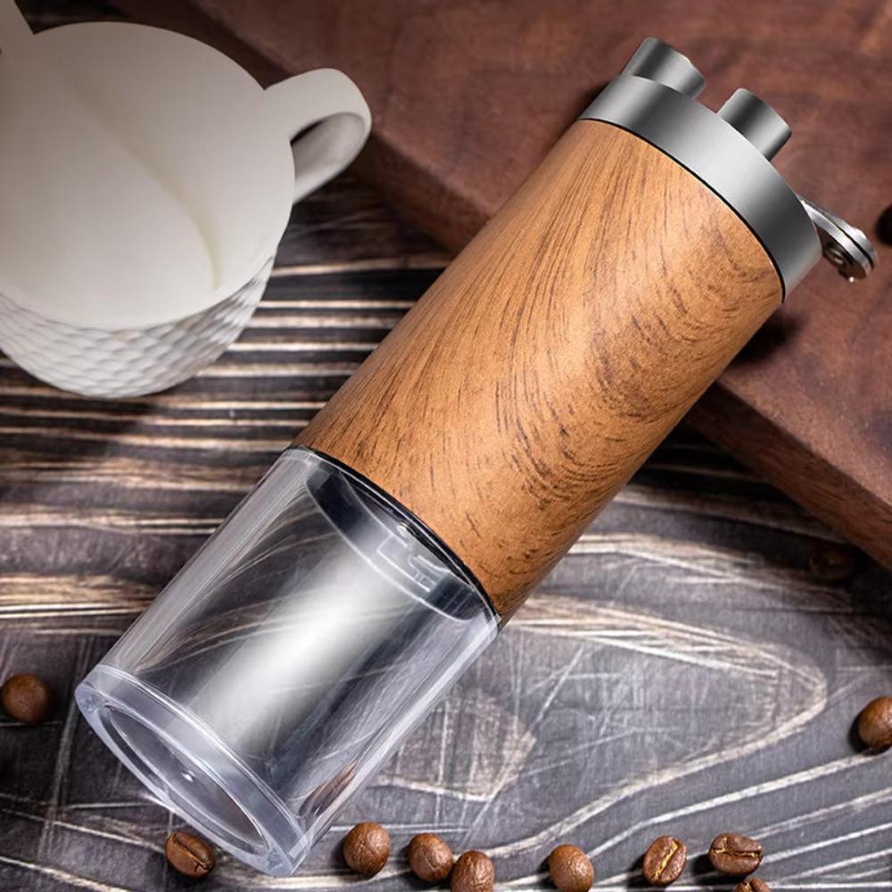 Mosrugs | Brewora | Handcrafted Wooden Coffee Grinder – Adjustable Manual Mill for Freshly Ground Coffee