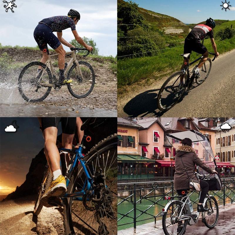 Mosrugs | Smart Bike Tail Light – Ultra-Intelligent Brake Light with USB Rechargeable Battery & Waterproof Design