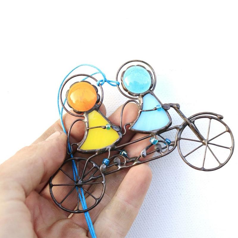 Mosrugs | Stained Glass Sun Catcher – Hand-Painted Hanging Angel Window Ornament