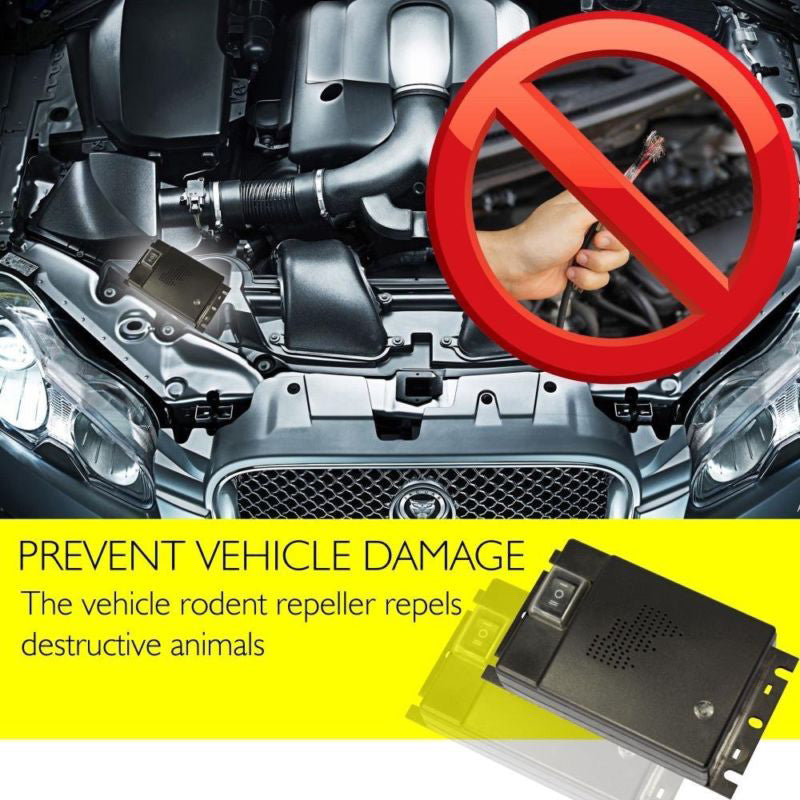 Mosrugs | Ultrasonic Car Mice Repeller | Portable. Self-Powered & Effective for Vehicle Protection Against Rodents