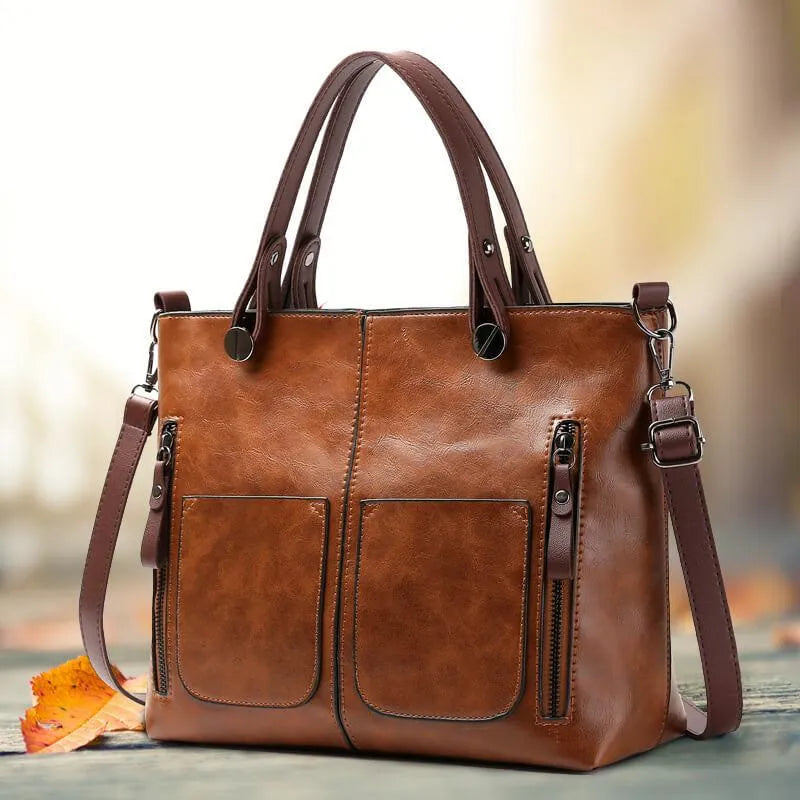 Mosrugs | Elly – Women’s Vintage Leather Shoulder Bag | Handmade & Elegant Design