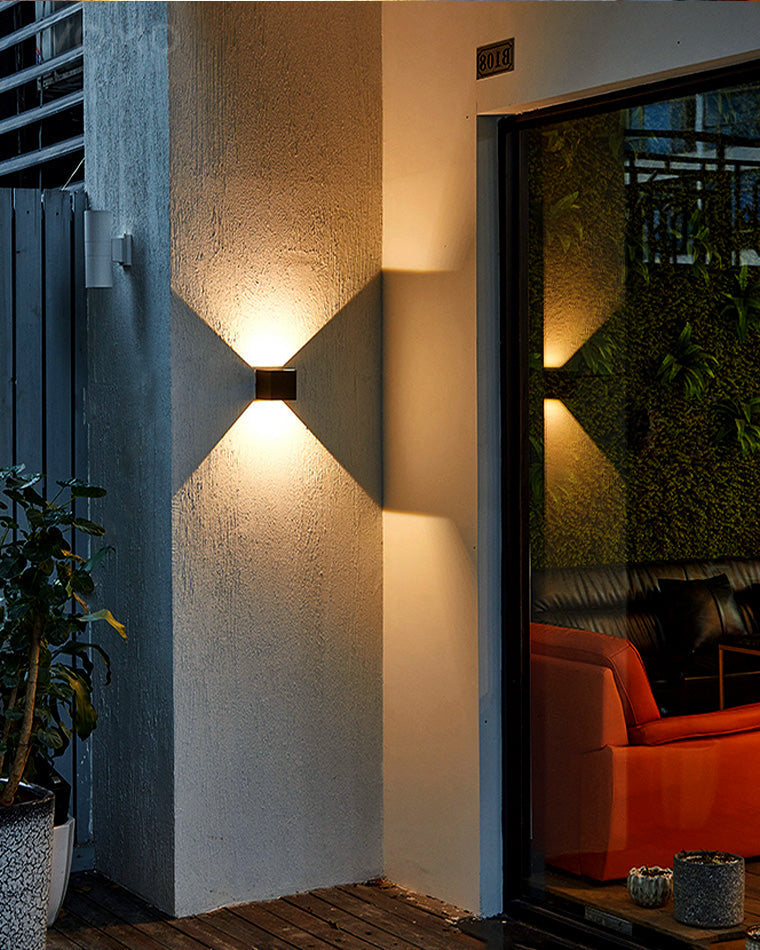 Mosrugs | LED Outdoor Up Down Wall Light | Waterproof Metal Fixture for Patio. Garden & Entryway Illumination
