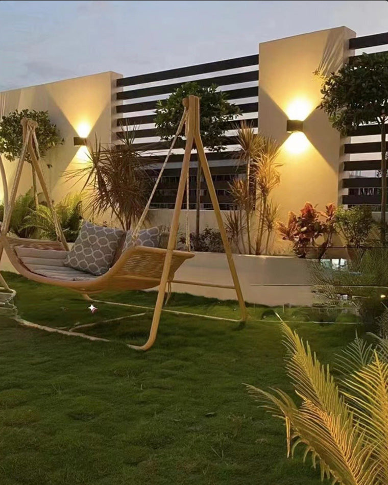 Mosrugs | LED Outdoor Up Down Wall Light | Waterproof Metal Fixture for Patio. Garden & Entryway Illumination