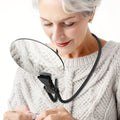 Mosrugs | 5X Magnifying Glass Pro – Hands-Free Adjustable Neck Magnifier for Reading, Crafts & Seniors