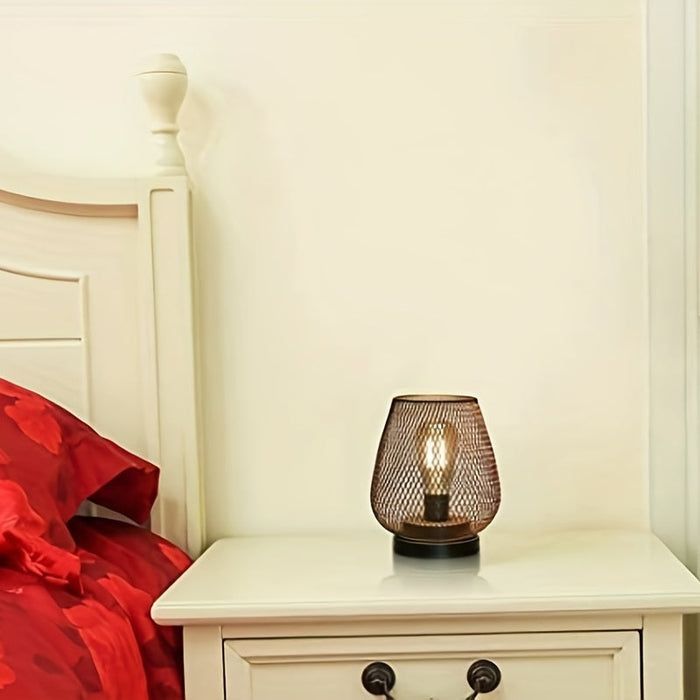 Mosrugs | AuroraMesh Table Lamp Set – Industrial Style with Warm Ambient Lighting