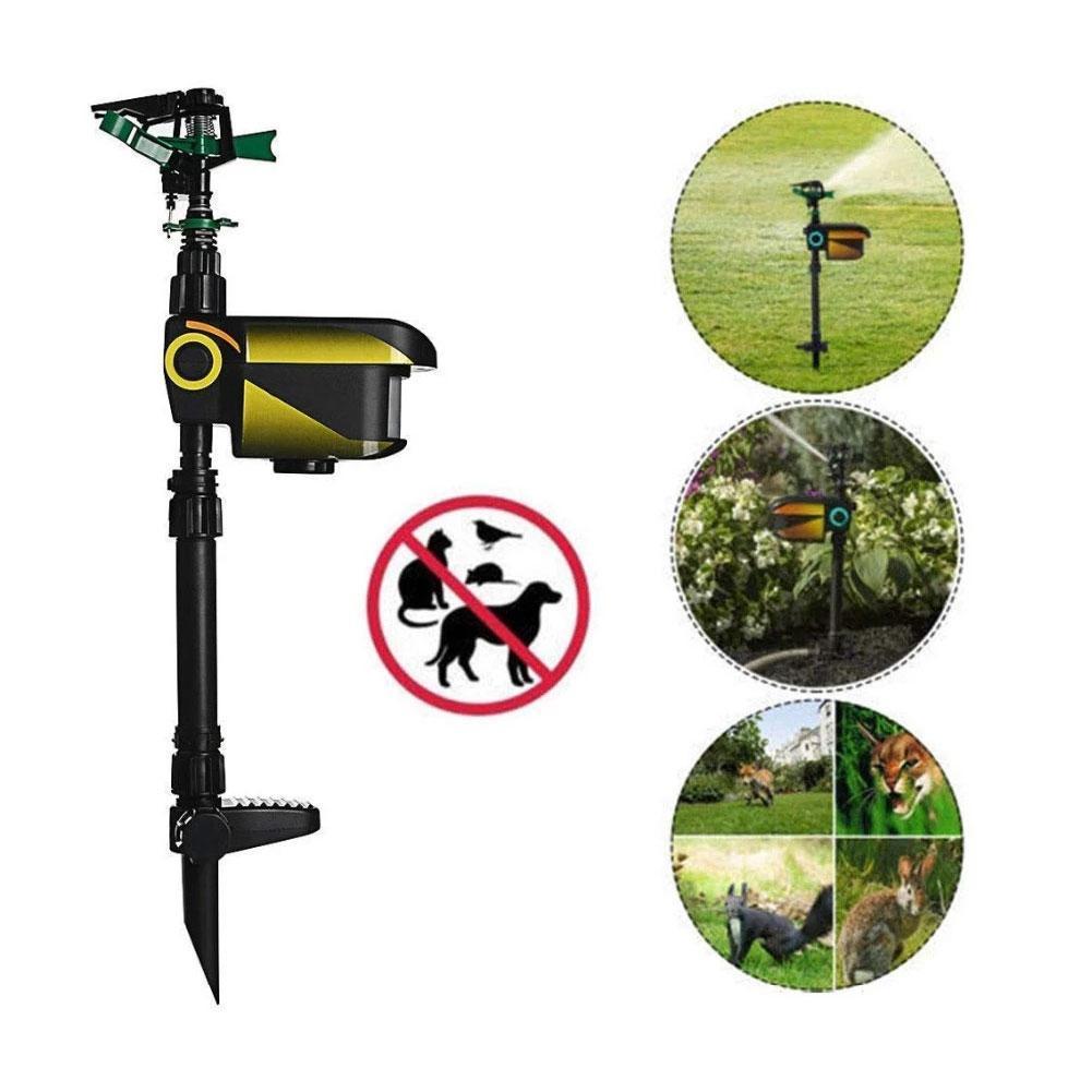 Mosrugs | Solar Powered Motion Activated Sprinkler for Deer and Garden Pest Deterrent