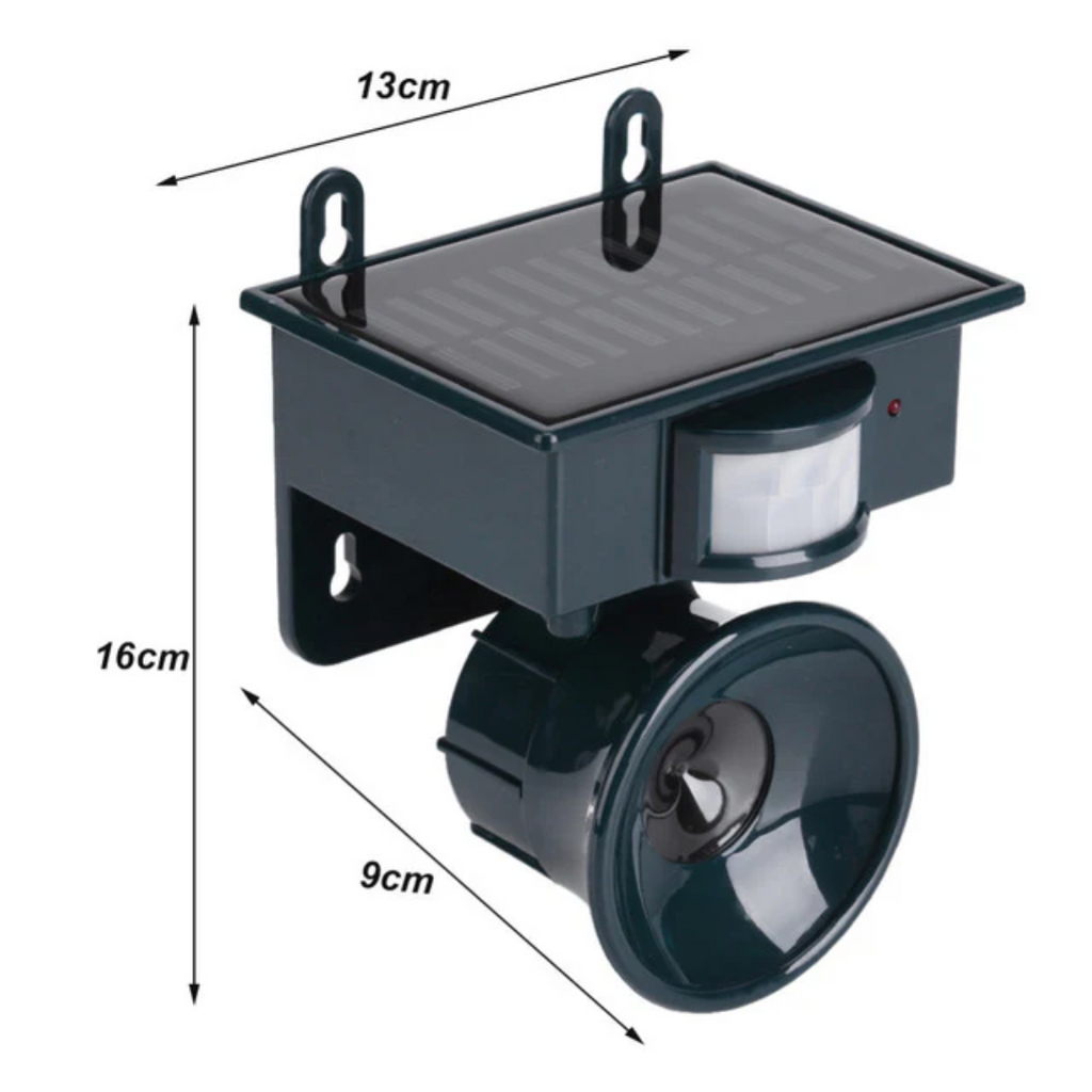 Mosrugs | TerraGuard – Weatherproof Solar Bird Repeller with PIR Motion Sensor & Natural Sound Deterrent
