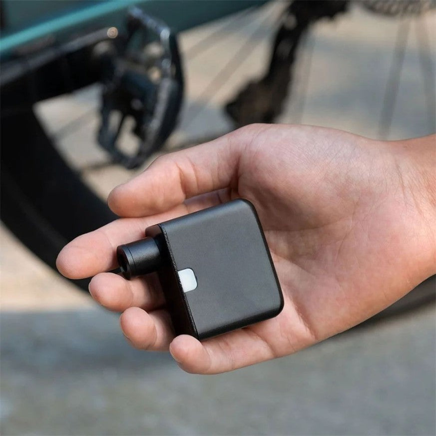 Mosrugs | Ultra-Compact Mini Electric Bicycle Pump with Type-C Rechargeable Battery – Fits Schrader & Presta Valves