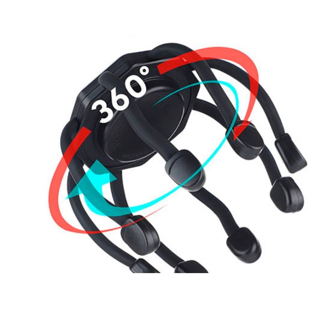 Mosrugs | Smart Electric Octopus Head Massager Machine for Scalp Massage, Stress Relief, Improved Sleep & Multi-Directional Vibration
