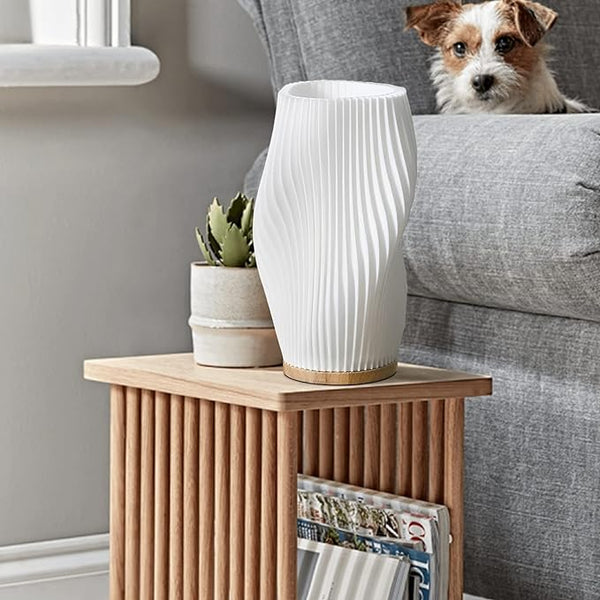 Mosrugs | Wavecrest Table Lamp – Soft Glow Designer Lamp with Dimmable Warm & Natural White Light