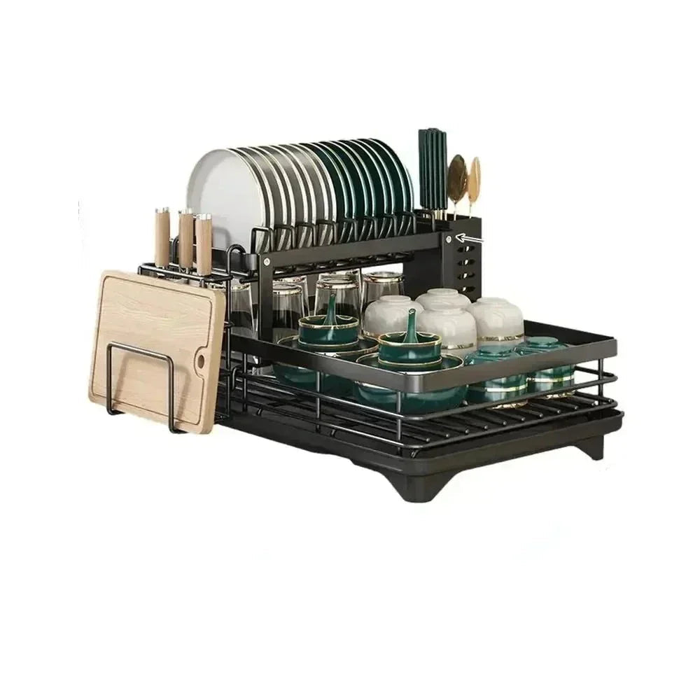 Mosrugs | Adjustable Dish Drying Rack – Space-Saving Kitchen Drainer for Small & Large Kitchens